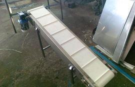 Наклонный ленточный конвейер в нержавеющем исполнении - фото 3