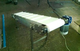 Наклонный ленточный конвейер в нержавеющем исполнении - фото 5